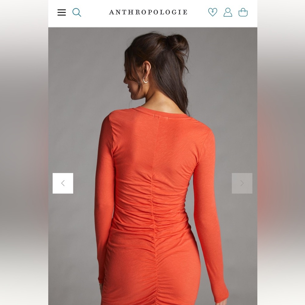 SUNDRY RUNCHED MINI DRESS - Picture 3 of 7